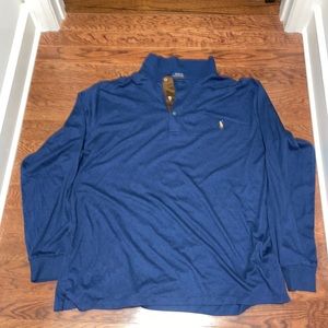 Polo Ralph Lauren Pima cotton material electric blue 2XLT